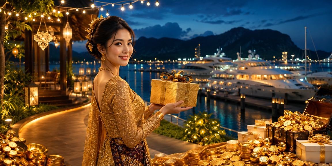 Pemain gembira memegang cek wang jackpot besar di Langkawi